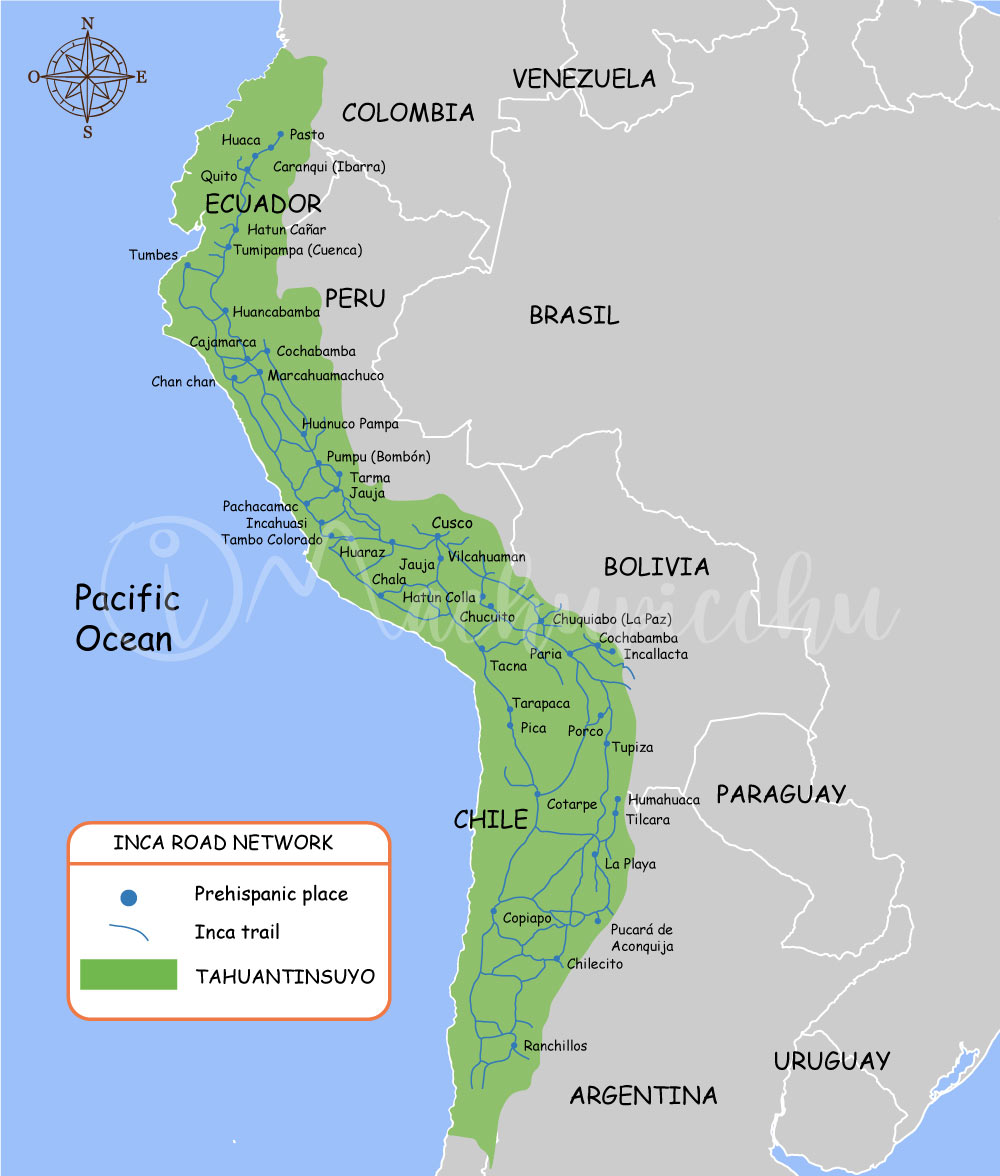 Mapa Camino Inca