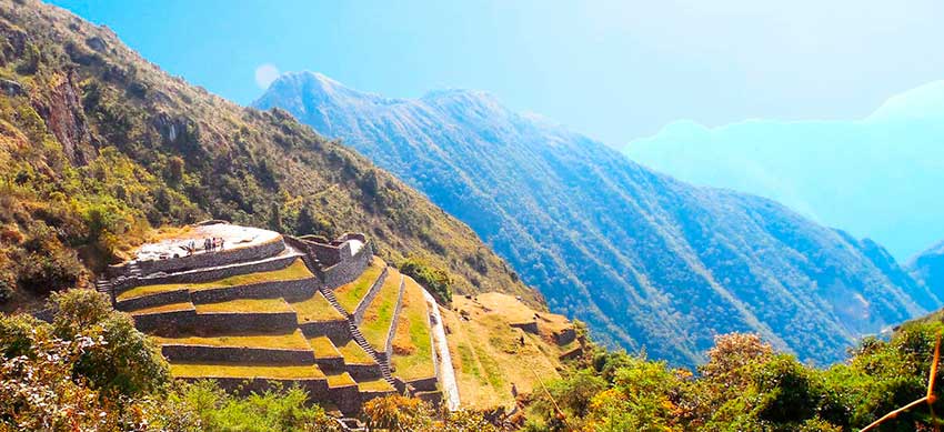 Inca trail terraces