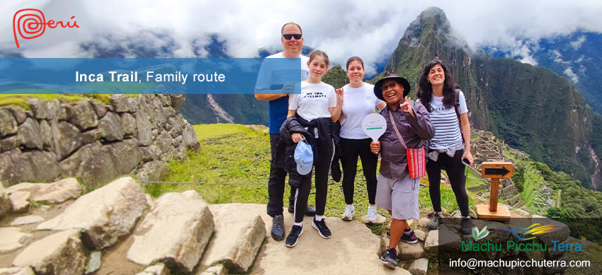 Family in Machu Picchu